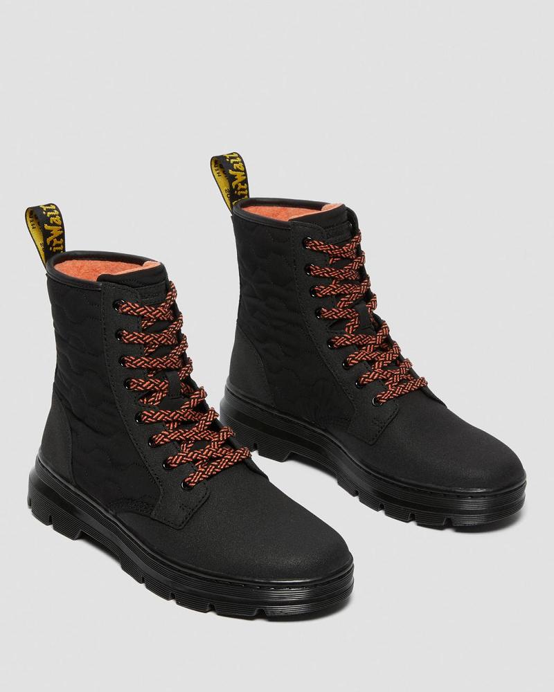 Black Women's Dr Martens Combs II Dual Leather Ankle Boots | CA 48JPQ